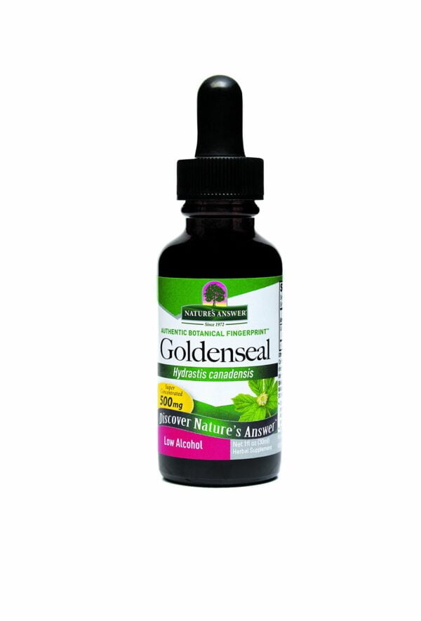 Nature's Answer Goldenseal Root with Organic Alcohol 1 Fluid Ounce | Promotes Overall Well