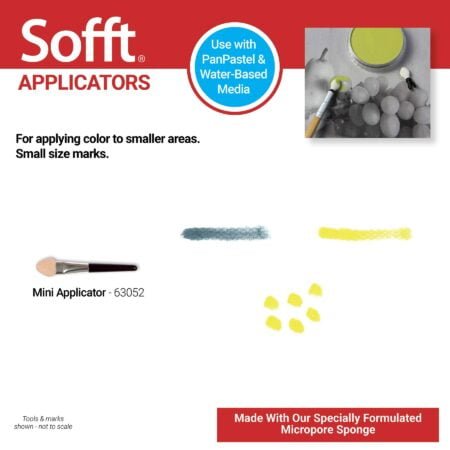 Sofft Tool 63052 Mini Sponge Applicators Pack of 12 for PanPastel Artist Painting Pastels - Image 4