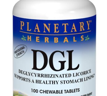 Planetary Herbals DGL Licorice Tablets, 100 Count