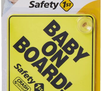 Safety 1st #489180030 Yellow Baby On Board Sign