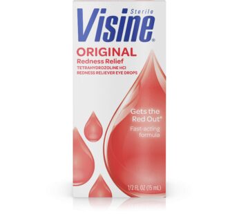 Visine Original Redness Relief Eye Drops for Red Eyes & Eye Irritation, 0.5 fl. oz