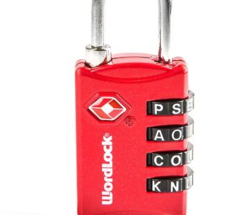 Wordlock LL-206-RD TSA Approved Combination Luggage Lock ? 4 Dial, Red, Normal