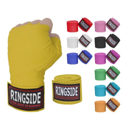 Ringside Mexican Style Boxing Hand Wraps (Pair), Gold , 180"