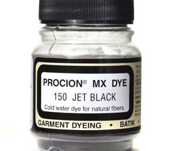 Jacquard Procion Mx Dye – Undisputed King of Tie Dye Powder – Jet Black – 2/3 Oz – Cold Wa