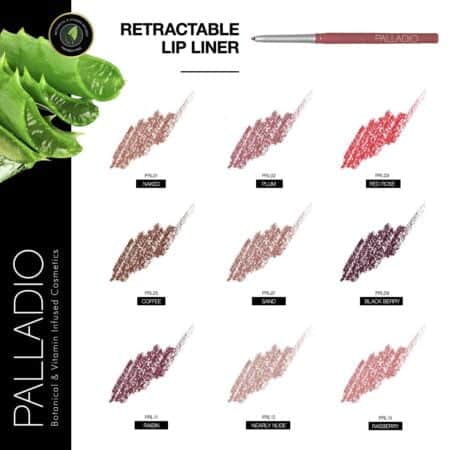 Palladio Retractable Waterproof Lip Liner High Pigmented and Creamy Color Slim Twist Up Smudge Proof Formula with Long Lasting All Day Wear No Sharpener Required, Sand, 1 Count - Image 6