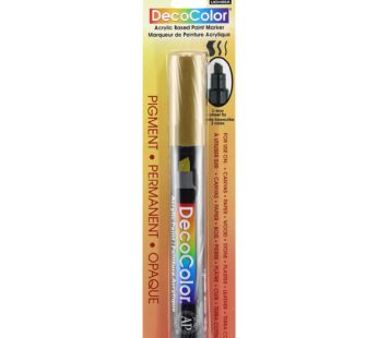 Uchida 315-C-GLD Marvy Deco Color Chisel Tip Acrylic Paint Marker, Gold