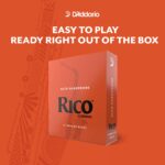 D?Addario Woodwinds - Rico Alto Sax Reeds - Reeds for Alto Saxophone - Alto Saxophone Reed - Image 4