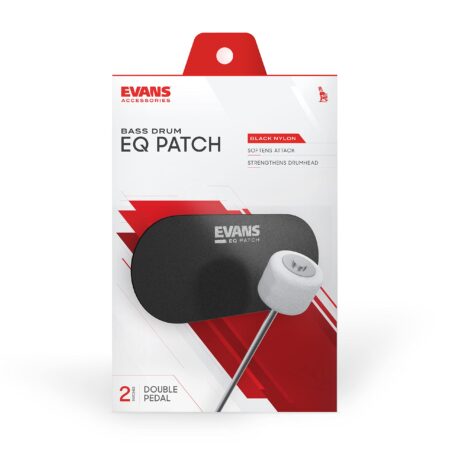 Evans EQ Double Pedal Patch, Black Nylon,EQPB2 - Image 2