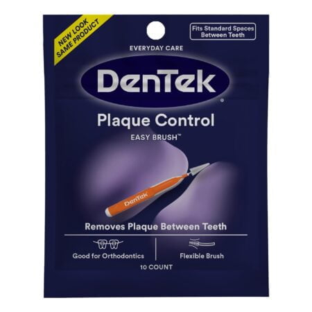 DenTek Easy Brush Interdental Cleaners | Brushes Between Teeth | Standard | Mint Flavor |