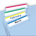 Avery File Folder Labels on 4" x 6" Sheets, Easy Peel, Assorted, Print & Handwrite, 2/3" x - Image 2