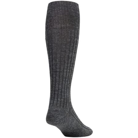 GOLDTOE Men's Windsor Wool Over-The-Calf Dress Socks, 3-Pairs, Charcoal, Large - Image 4