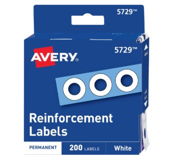 Avery Self-Adhesive Hole Reinforcement Stickers, 1/4″ Diameter Hole Punch Reinforcement La