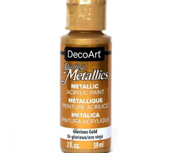 DecoArt DM-DA071 Dazzling Metallics 2-Ounce Glorious Gold Acrylic Paint