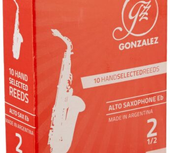 Conn-Selmer Gonzalez ASAXG25 Alto Saxophone Reed, 10/Box, 2.5 – Orange Box