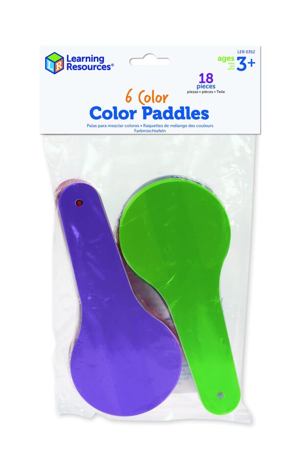 Learning Resources Color Paddles - Set of 18 Paddles, Grades PreK/Ages 3+ Preschool Scienc - Image 5