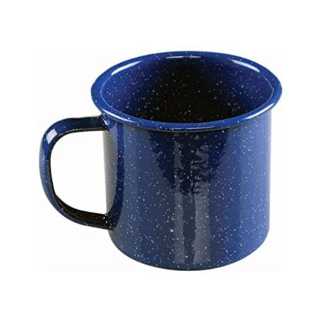 Coleman 12oz Enamel Coffee Mug, Impact-Resistant, Dishwasher-Safe, Perfect for Camping, Pi