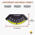 Sun Company 201-F Lev-o-gage Inclinometer | USA-Made Level Gauge for Off-Road Vehicle, Jee - Image 2