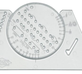 ALVIN AL666 Lettering Guide And Rule Template, Multipurpose Tool For Drafting, Design, And