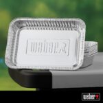 Weber Aluminum Drip Pans, 5 x 1.4 x 7.5 Inches, Set of 10 - Image 3