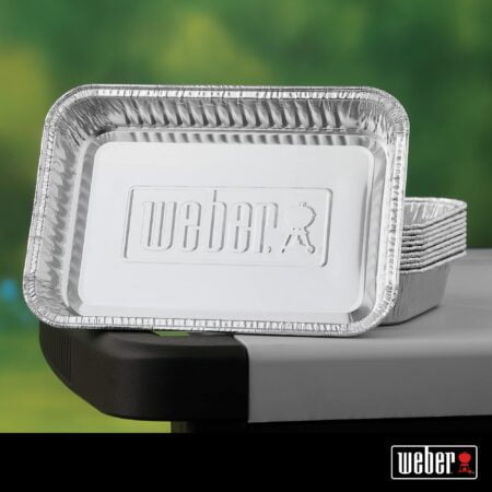 Weber Aluminum Drip Pans, 5 x 1.4 x 7.5 Inches, Set of 10 - Image 3