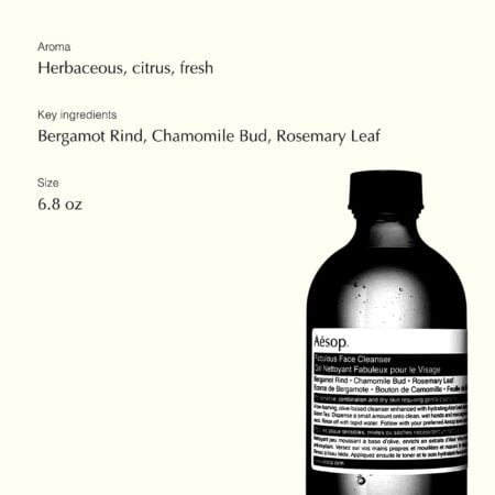 Aesop Fabulous Face Cleanser | 200mL | Paraben, Cruelty-free & Vegan - Image 3