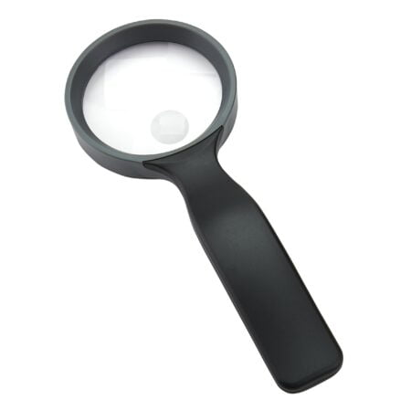 Carson HandHeld 2.5x Power Magnifier with 5x Spot Lens (JS-40) , black - Image 2