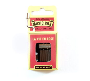 Kikkerland La Vie En Rose Crank Music Box