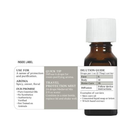 Aura Cacia Essential Solutions Oil Blend, Medieval Mix, 0.5 fluid ounce - Image 4