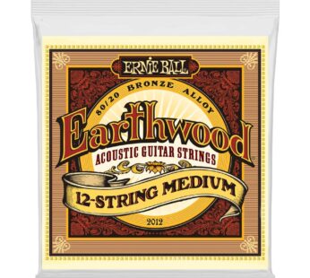 Ernie Ball Earthwood 12-String Medium 80/20 Bronze Acoustic Guitar Strings, 11-52 Gauge (P