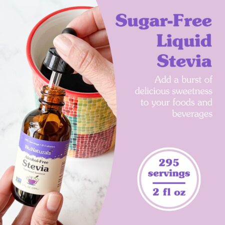 NuNaturals Liquid Stevia, Sugar-Free Sweetener, Plant-Based Sugar Substitute, Zero Calorie - Image 2