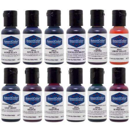 Food Coloring AmeriColor AmeriMist Airbrush Kit, 12 .65 Ounce Bottles - Image 2