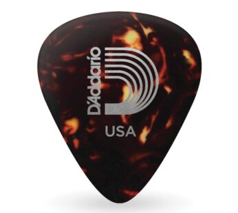 D’Addario Shell-Color Celluloid Guitar Picks, 10 pack, Extra Heavy