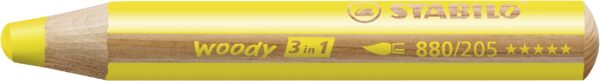 Multi-talented Pencil - STABILO woody 3-in-1 - Wallet of 10 - Assorted Colors + Sharpener - Image 2