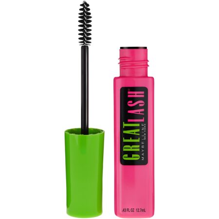 Maybelline New York Makeup Great Lash Washable Mascara, Dark Brown Volumizing Mascara, 0.4