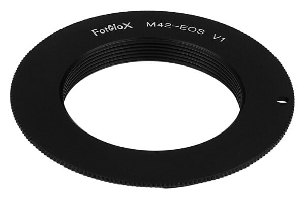 Fotodiox Lens Mount Adapter - Compatible with Black M42 (42mm x1 Thread Mount) Lens to Can