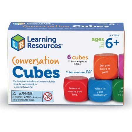 Learning Resources Conversation Cubes - 6 Pieces, Ages 6+ Foam Cubes for Social Emotional - Image 2