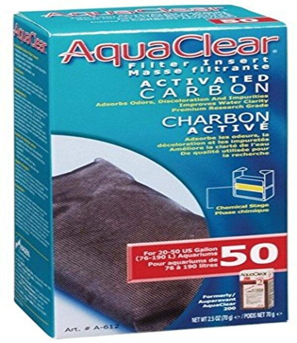 Aqua Clear A612 50 Activated Carbon,White, 2.4 Ounce