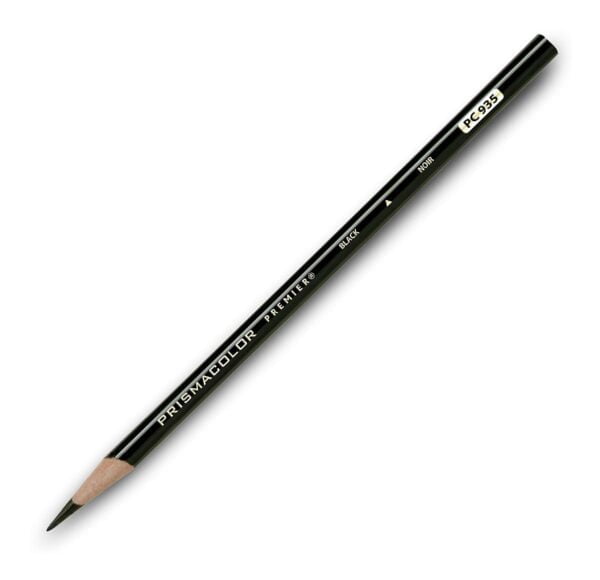 Prismacolor Premier Colored Pencils, Black Lead/Black Barrels, Adult Coloring, 12 Pack