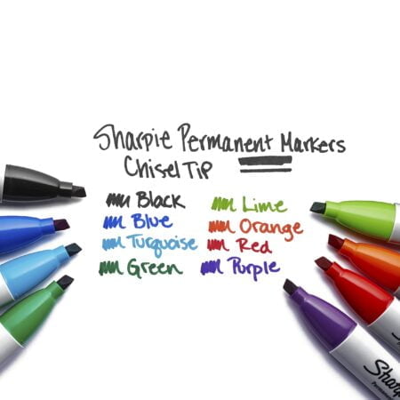 SHARPIE Permanent Markers, Chisel Tip, Black, 12 Count - Image 6