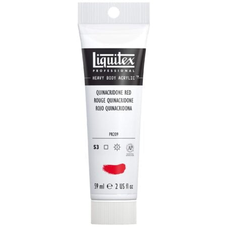 Liquitex Professional Heavy Body Acrylic Paint, 2-oz (59ml) Tube, Quinacridone Red