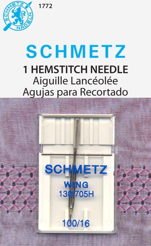 Euro-Notions Schmetz Hemstitch Machine Needle, Size 16/100 1/Pkg