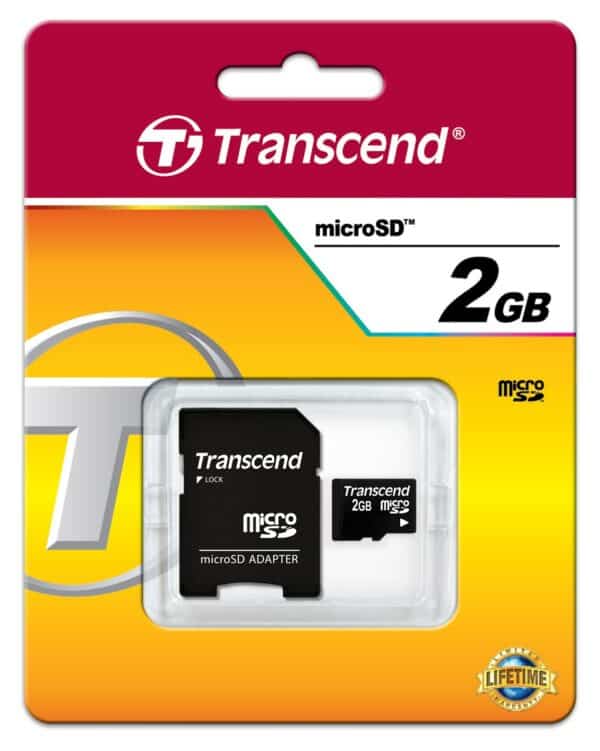 Transcend 2 GB microSD Flash Memory Card TS2GUSD - Image 2