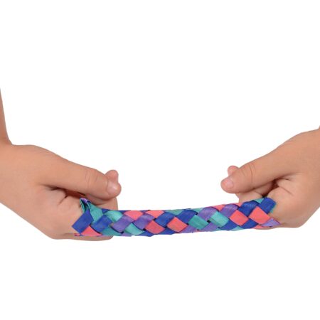 U. S. Toy Lot of 12 Assorted Color Chinese Finger Traps - Image 2