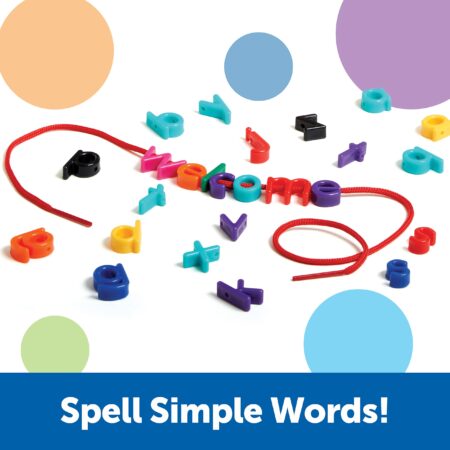 Learning Resources Lowercase Lacing Letters - 275 Pieces, Ages 3+, Toddler Alphabet Learni - Image 4