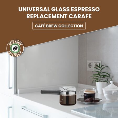 Cafe Brew Collection Premium 4-Cup Universal Glass Espresso Carafe Replacement - Fits Hami - Image 2