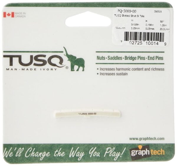 GraphTech PQ500000 TUSQ Electric Guitar Nut, Fender Style Slotted
