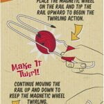 Neato! Classic Retro Magic Rail Twirler, Magnetic Gravity Defying Stunt Toy, Colors May Va - Image 5