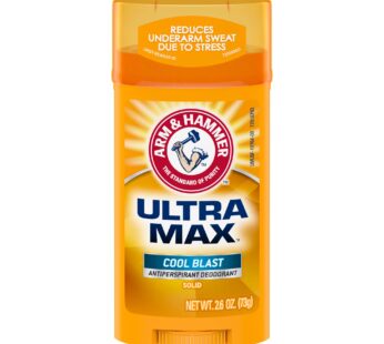 Arm & Hammer Ultra MAX Deodorant- Cool Blast- Solid – 2.6oz- Made with Natural Deodorizers