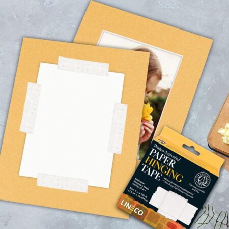 Lineco, Archival Water Activated Paper Hinging Tape, Acid-Free with Neutral pH, for Hingin - Image 7