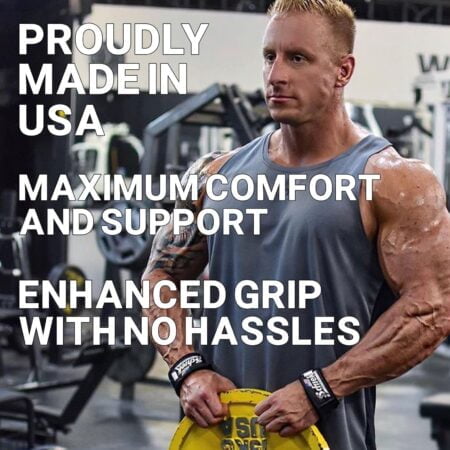 Schiek Sports Model 1000-BLS2 Extra-Wide 20" Basic Lifting Straps - Black - Image 7